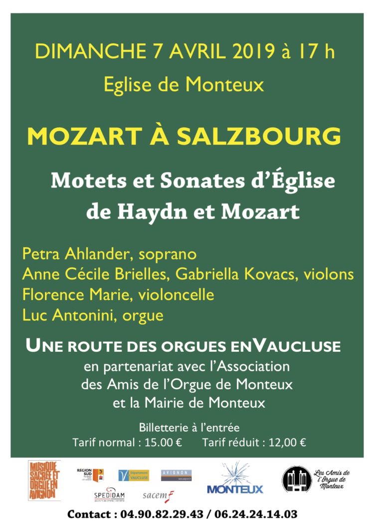 Motets et Sonates d'Église de Haydn et Mozart